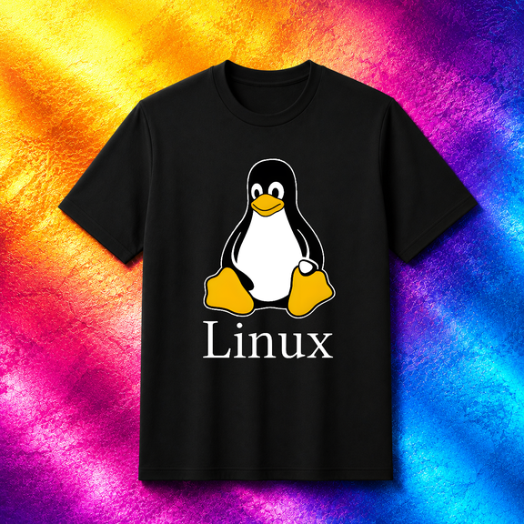 Linux OS Penguin Mascot Tux Open Source Software Programmer Unisex T-Shirt V70591, S-5XL