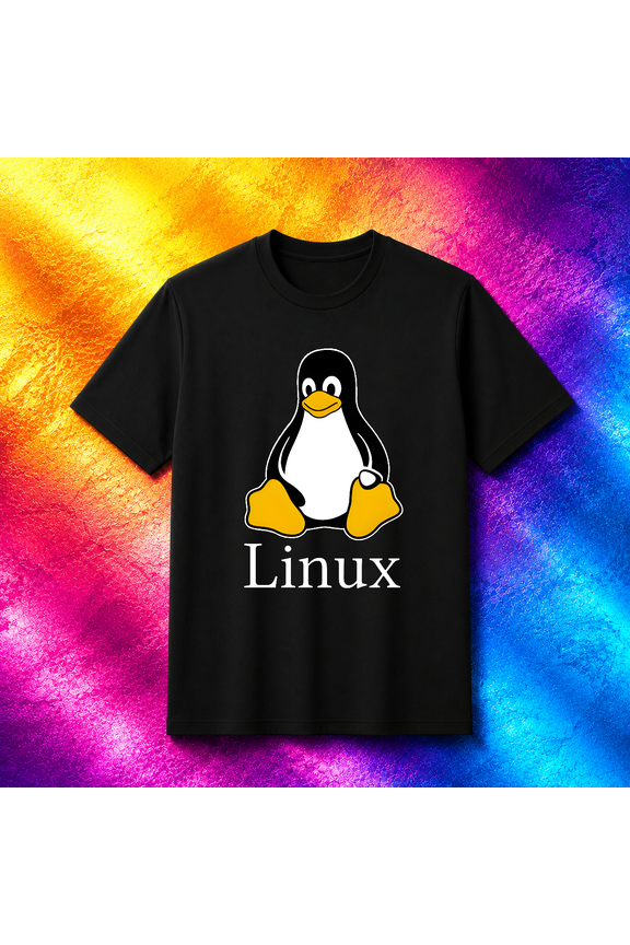 Linux OS Penguin Mascot Tux Open Source Software Programmer Unisex T-Shirt V70591, S-5XL