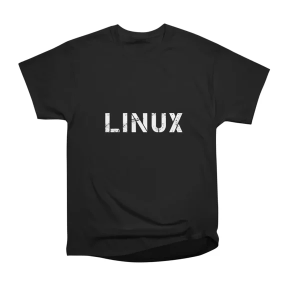 Linux Typography T-Shirt Tee Gift For Him Merch For Her Apparel For Friend
