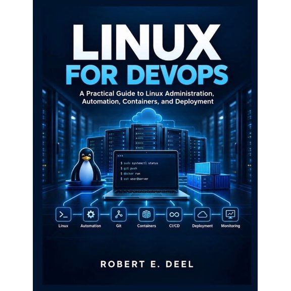 Linux for Devops: A Practical Guide to Linux Administration, Automation, Containers, and Deployment, (Paperback)