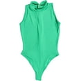 thumbnail image 1 of LinvMe Women Sexy Thong Leotard Sleeveless Lingerie High Cut Cosplay Bodysuit Green M, 1 of 3