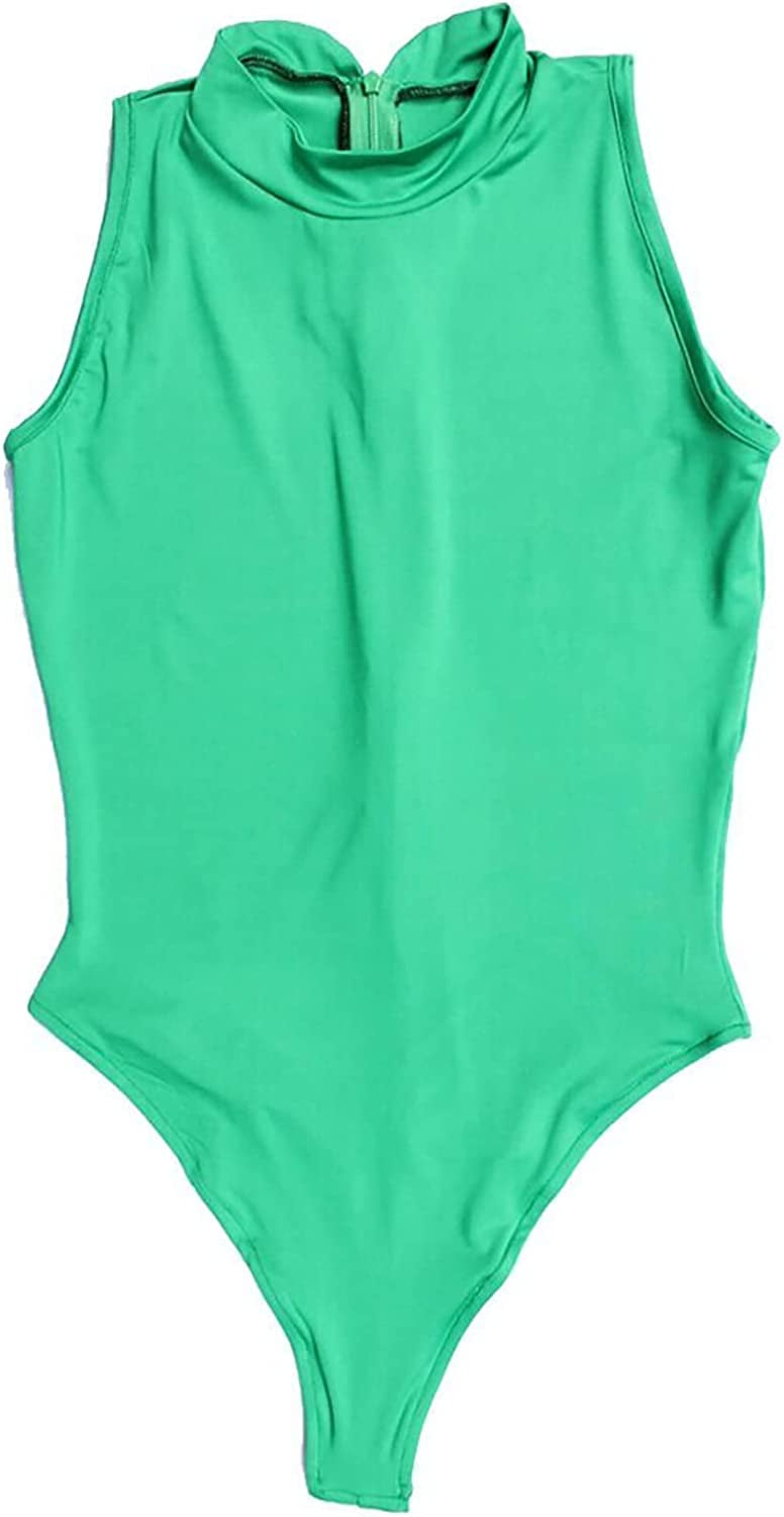Linvme LinvMe Sheer Bodysuit High Cut Sleeveless Lingerie Thong Leotard for ...