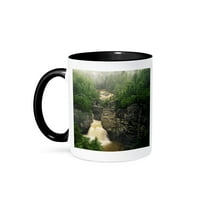 3drose, Linville Falls, Pisgah Forest, North Carolina, Usa - Us34 Aje0182 - Adam Jones, 15oz Two-tone Black Mug