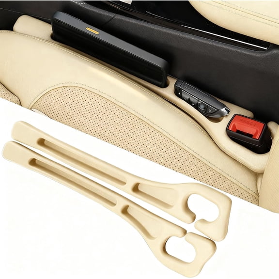 Linvycle 2 Pack Car Seat Gap Filler, Seat Gap Plug Prevent Dropping Items, Flexible EVA Car Seat Crevice Blocker for Phone Keys Coins, Universal Car SUV Truck Interior Accessories