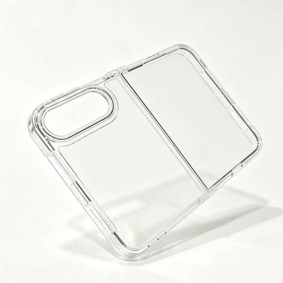 Linvycle Clear Phone Case for iPhone 18 DUO Foldable, Plain Transparent Shockproof Protective Cover, Slim Anti-Scratch Fold Smartphone Shell
