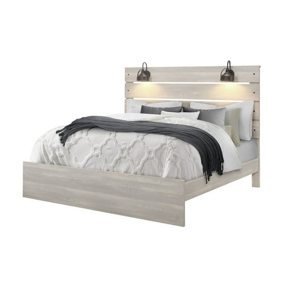 Global Furniture Linwood White King Bed