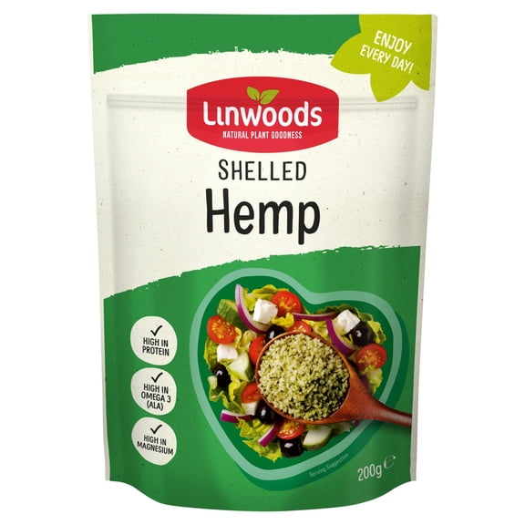 Linwoods Shelled Hemp 200G, Imported from Britain