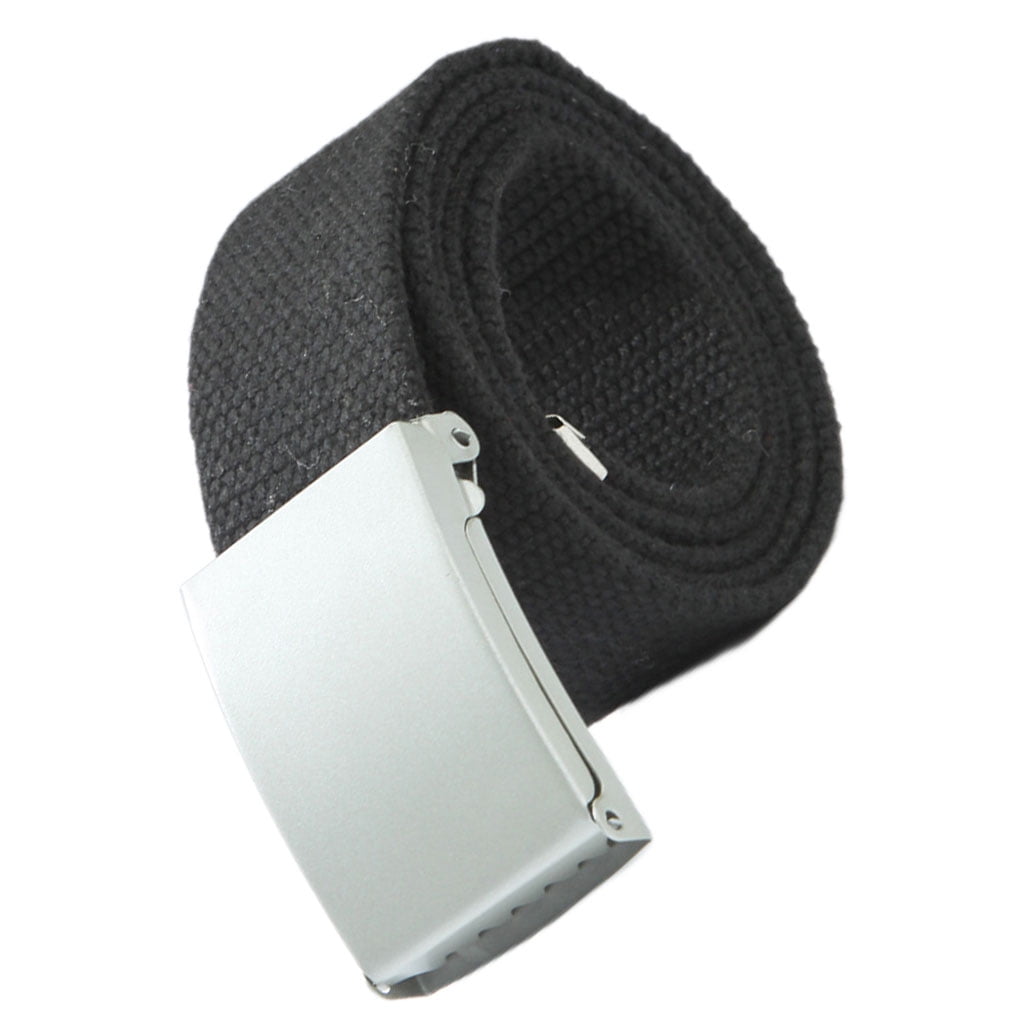 Linyer 100cm/1m Belt Canvas Solid Color Metal Buckle Waist  display picture 3