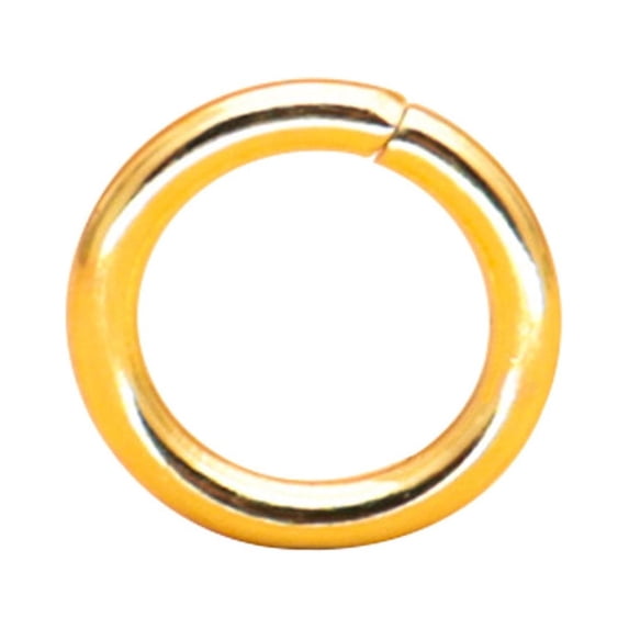 Linyer 50Pcs Modern Brass Pendant Chains Hoop Charm Keychains Jewelry Mini Crafts Miniatures Decor Handmade DIY Hardware Pendant 10#