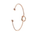 thumbnail image 1 of Linyer Arm Cuff Metal Jewelry Exquisite Women Armband Body Adornment Hand Ornament Arms Bracelet with Simple Shape for Gift Decor Knot, Rose Gold, 1 of 5