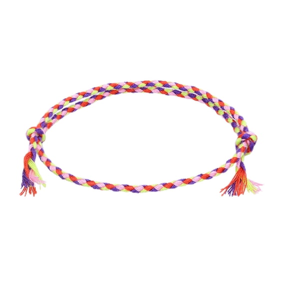 Linyer Braided Bracelet Knitted Adjustable Aesthetic Jewelry Drawstring Knit Crocheted Bohemian Bracelets Gift Teen Girls Accessories Type 31