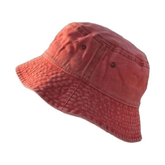 Linyer Comfortable Bucket Hat Fishermen Caps Exquisite Clothes Decoration Simple Style Headwear Fashion Accessory for Outdoor Wearing Orange M