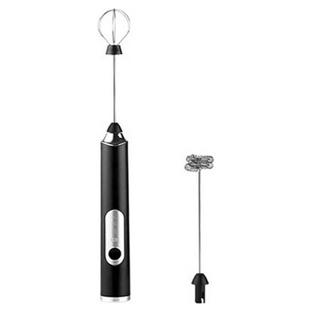 Linyer Electric Milk Frother Whisk Mixer USB Rechargeable Portable Foamer Coffee Drink Stirrer Egg Beater Home Kitchen Food Blender Black