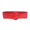 thumbnail image 1 of Linyer Fashion Dress Belt Exquisite Simple Style Leather Straps with Buckles Solid Decorations Valentines Day Belts for Women Dresses Red, 1 of 5