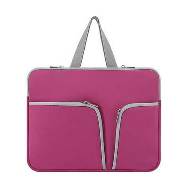 Linyer Laptop Sleeve Waterproof Computer Case Portable Bag Pocket Carrier Pouch Protector Reusable Compartments Business Storage Rose Red 10inch