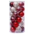 thumbnail image 1 of Linyer Pack of 30 Christmas Balls Atmospheres Decorative Ornament Party Festival Prop Indoor Garden Decoration Pendants Home 6cm Red Gold, 1 of 8