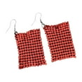 thumbnail image 1 of Linyer Square Sequins Earrings Exaggerated Eardrops Sparkling Tassel Drops Reusable Ears Decorations Multi-color Fashion Jewelry Red, 1 of 6