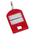 thumbnail image 1 of Linyer Suitcase Luggage ID Name Holder Baggage Tags Key Ring Label Pendant Hanging Chain Accessory for School Office Shop Red, 1 of 7