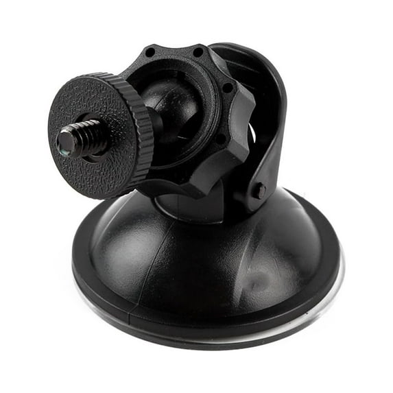 Linyer Universal Car Windshield Camera Mount Front Windscreen Video Recorder Reusable Suction Cup Plastic Holder Bracket Automobile Black NO2