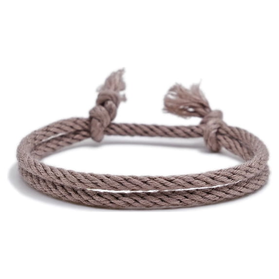 Linyer Woven Rope Adjustable Chain Cord Birthday Party Festival Holiday Work Dating Decoration Trendy Braided Jewelry for Purple