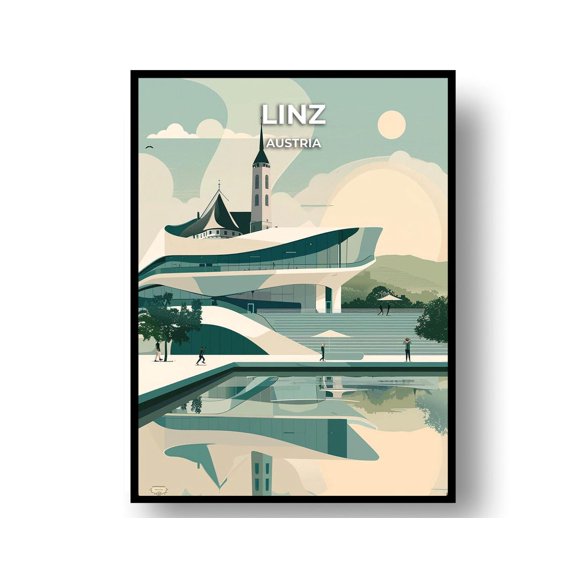 Linz Austria Travel Print