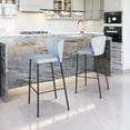 thumbnail image 1 of Linz Barstool Gray Barstool, Modern Style, Stackable for space saving storage, Plywood, Indoor Bar, 1 of 12