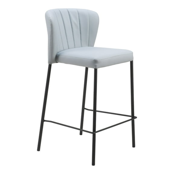 Linz Counter Stool Gray Counter Stool, Modern Style, Stackable for space saving storage, Plywood, Indoor Bar