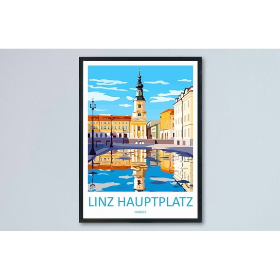 Linz Scenic Travel Landscape Austria Wall Decor Unframed Paper Print