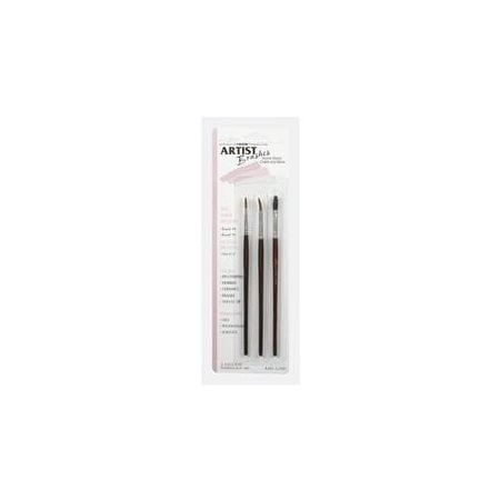 Red Sable Artist Brush Set-3/Pkg