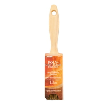 Linzer 1.5" Polyurethane Finishes Flat Paint Brush; Ultra-Smooth Finish
