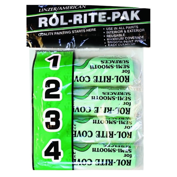 ROLLER COVER POLY 4PK 9X3/8IN