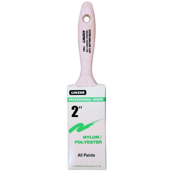 Linzer 1862-2 Nylon Polyester Varnish/Wall Brush, 2"