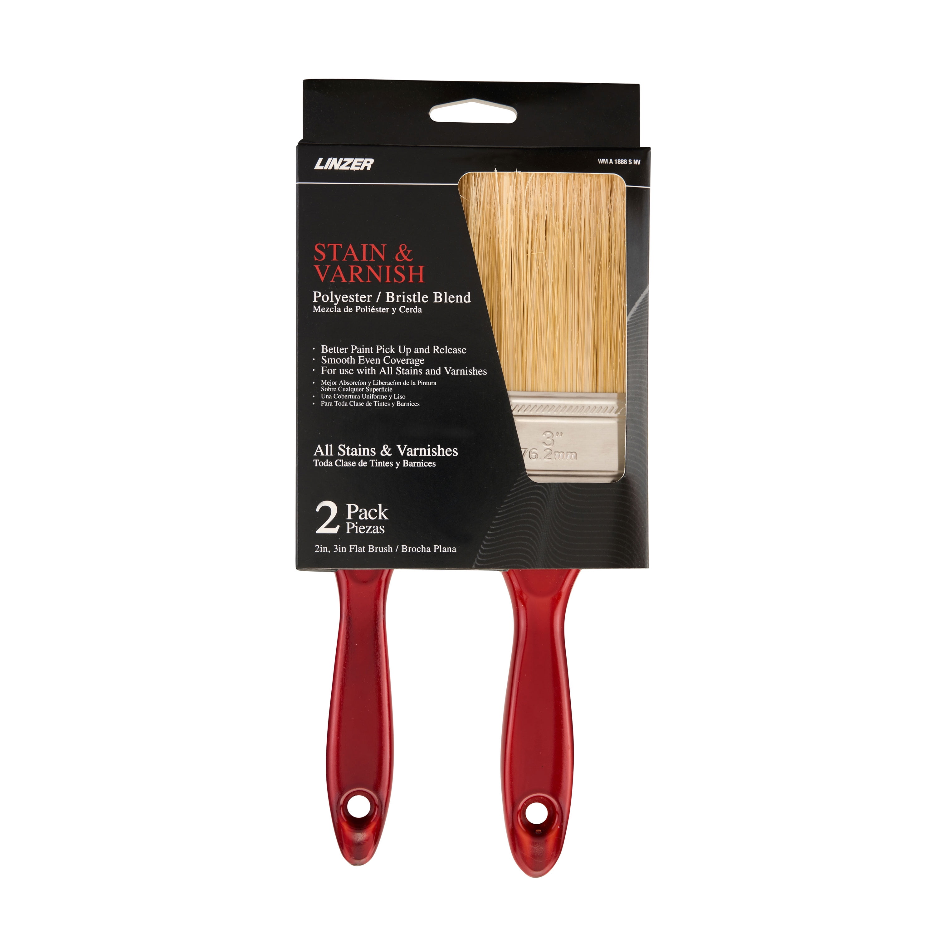 Wax Brush - Furniture Wax Applicator - Round Brush with Densely Packed Synthetic