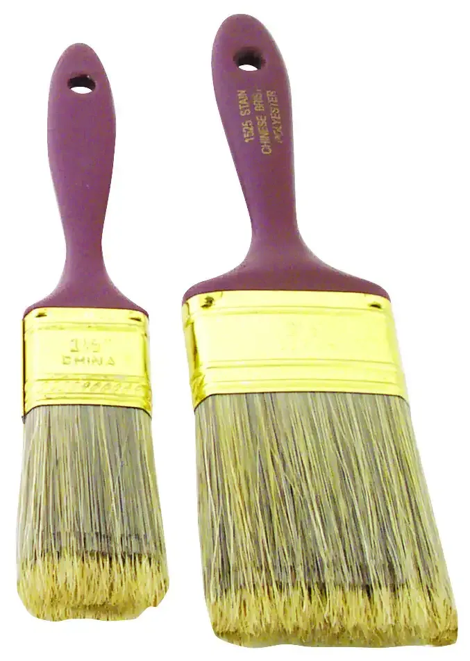 Linzer A1525 2 Piece Bristle Polyester Staining Brush Set