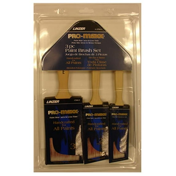 Linzer A2760S Paint Brush Set, Blended Polyester, 3-Piece - Quantity 1