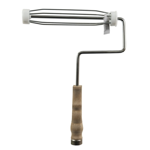 Linzer Heavy-Duty 9 in. Paint Roller Frame with Wood Grip