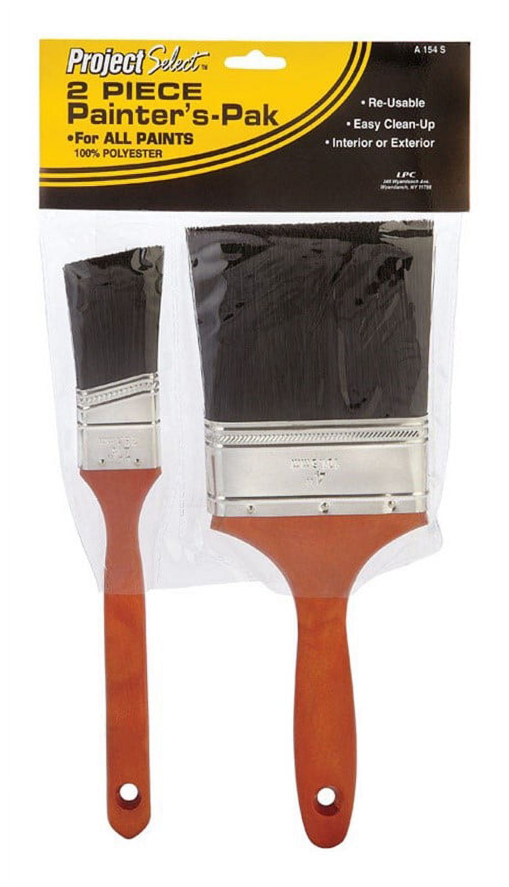 Linzer Paint Brush Set Professional Grade Polyester All Paints 2 Piece