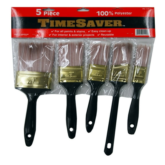 Linzer Polyester Paint Brush Set - 5 Piece