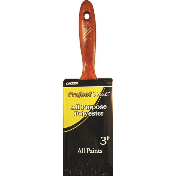 Linzer Project Select 3 in. All-Purpose Polyester Flat Paint Brush
