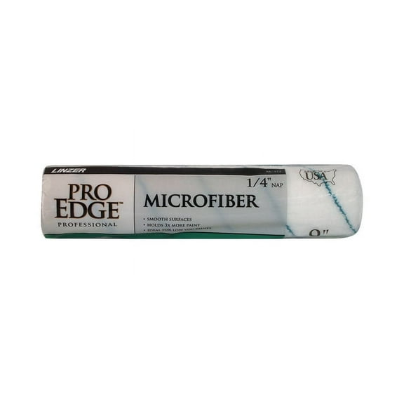 Linzer RC172-9 Paint Roller Cover, 1/4 in Thick Nap, 9 in L, Microfiber Cloth Cover