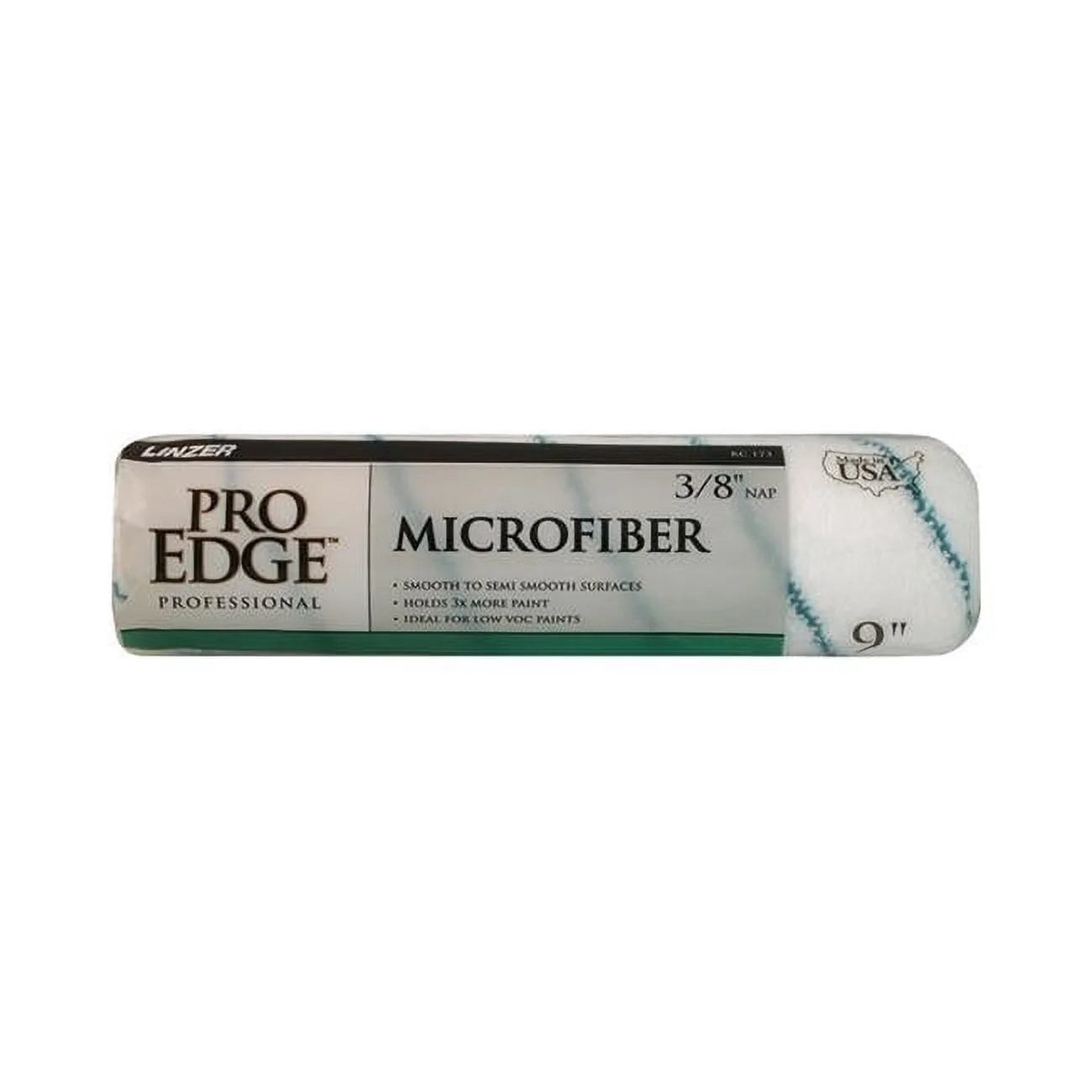 Linzer Products RC 173-0900 3/8" X 9" Pro Edge Microfiber Roller Cover ...