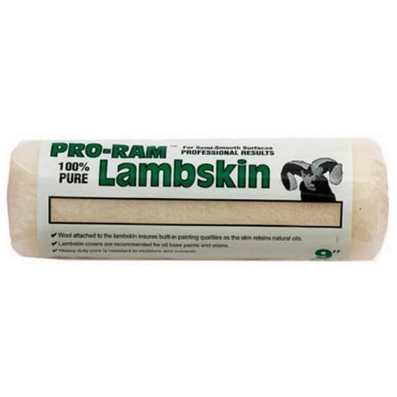 Linzer RC699 9 in. 100 Percent Pure Lambskin Paint Roller Cover