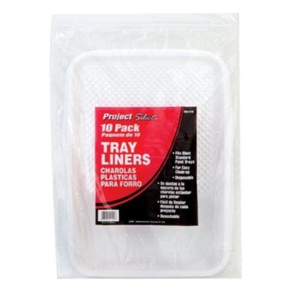 Linzer RM 4110 Plastic (10 Pack) Paint Tray Liner. (10-Pack), White