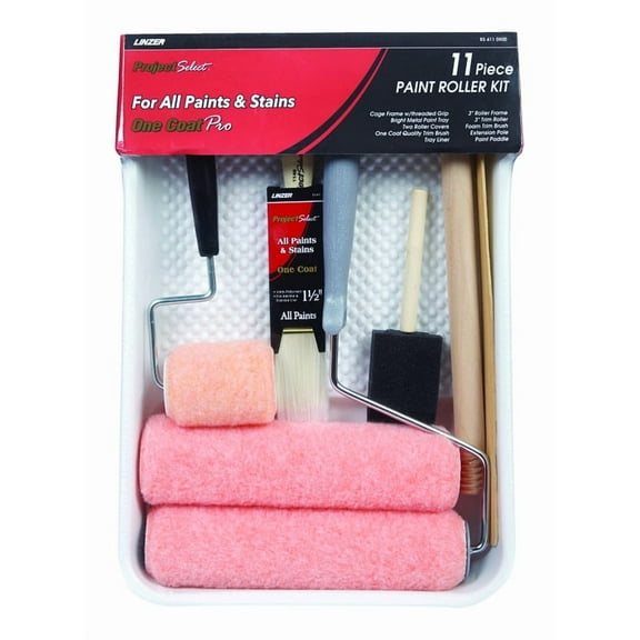 Linzer RS 411 0900 Threaded End Paint Roller Kit, 11 Piece