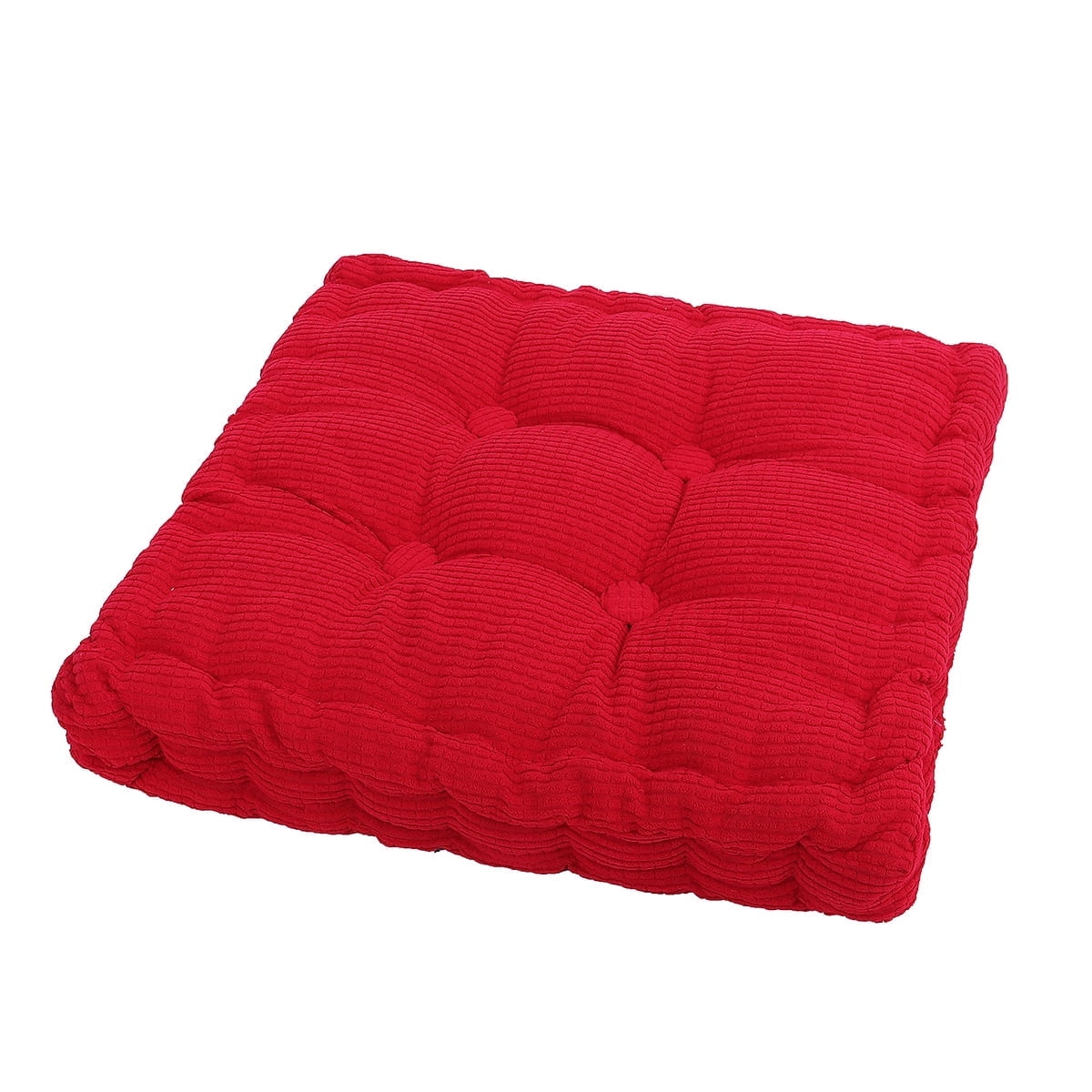 Linzercin Square Chair Cuhsion Thicken Tufted Seat Cushion Pad Floor Pillows for Dining Chair Sofa Patio Office Desk Chair