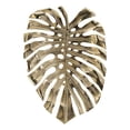thumbnail image 1 of Benjara Linzo 19" Aluminum Wall Hanging Bowl- Monstera Leaf- Bright Gold Finish, 1 of 11