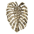thumbnail image 1 of Benjara Linzo 19" Aluminum Wall Hanging Bowl- Monstera Leaf- Bright Gold Finish, 1 of 5