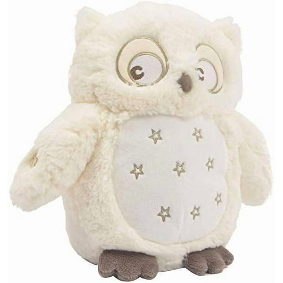 Linzy Plush Soft Dreams Owl with Lullaby & Night Light, 10", Cream
