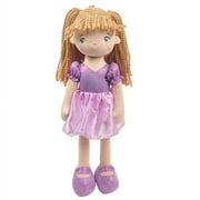 Linzy Toys, Addy Rag Doll, Soft Plush Doll 18, Purple 89045-2