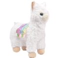 thumbnail image 1 of Linzy Toys Plush Fuzzy White Andes Alpaca, 12.5" Llama Stuffed Animal Pal, 1 of 4